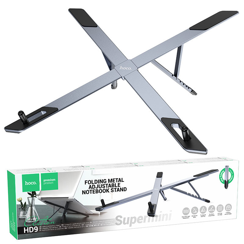 Hoco (HD9) - Suport Birou, Stand, Light, Folding, Grey/Metall