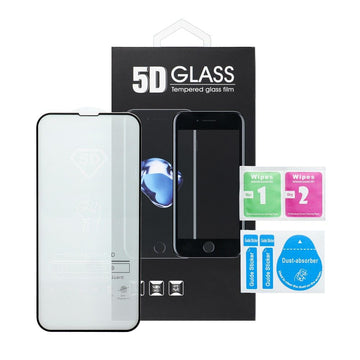 Folie Clear pentru Xiaomi Redmi Note 8, Full Glass - Transparent / Negru