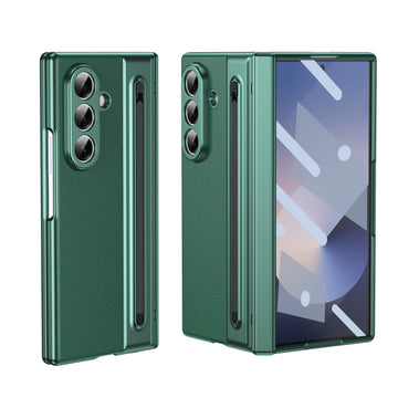 Husa pentru Samsung Z Fold 8 Ultra, Pentru Samsung Galaxy Z Fold 8 Ultra, Elecplating, Antisoc, Touchpen - Verde inchis