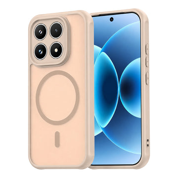 Husa MagFrost Pro pentru Xiaomi 17T, Matte MagSafe, Frosted Frame - Auriu