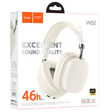 Casti Wireless Hoco W52, Over Ear, BT - Alb laptos