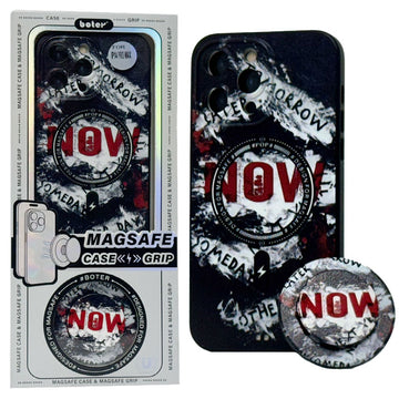 Husa pentru Samsung A23, Magnet MagCase + PopGrip - Model B