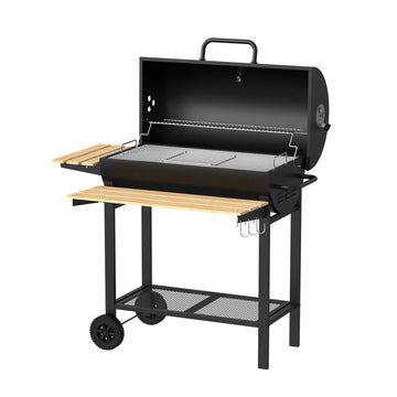Grătar barbecue tip butoi cu carbuni Zilan ZLN3594