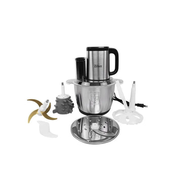 Mini tocător digital multifunctional functii inox/negru Zilan ZLN2757, 3 l, 4 funcții