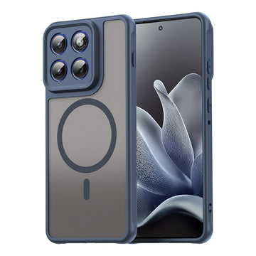 Husa MagFrost Pro pentru Motorola Edge 70, Matte MagSafe, Frosted Frame - Albastru
