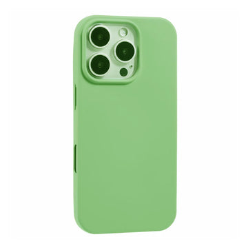 Husa Soft pentru iPhone 16 Pro Max, MicroFiber, TPU - Verde menta