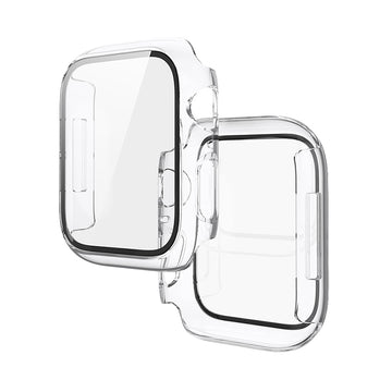 Folie Integrata Hoco WS3, Rama Protectie cu Folie Integrata, iWatch Series 7/8, PC, 45mm - Transparent