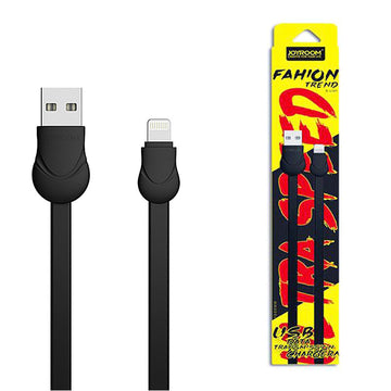 Cablu Date si Incarcare Joyroom S-L121, USB-A la Lightning, Flat, 1m - Negru