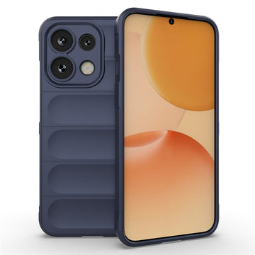 Husa Wave pentru Oppo Reno 16F/16Fs, Grip Microfiber, ShockProof - Bleumarin