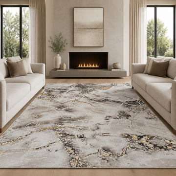 Covor Modern Diamant Livario Cream Gold