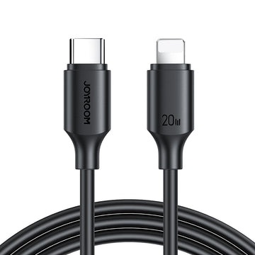 Cablu Date si Incarcare Joyroom S-CL020A9, USB-C la Lightning, PD20W, QC3.0, 2m - Negru