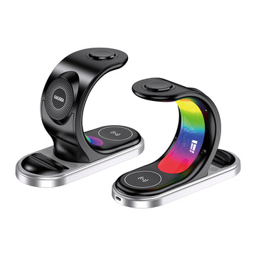 Incarcator Wireless Kaku KSC-1355, 15W, Qi Charging, Fast Charging, tip Stand - Negru