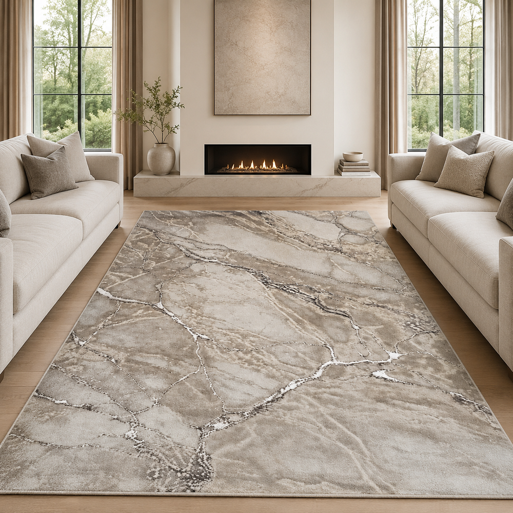 Covor Modern Carrara Livario Cream Beige