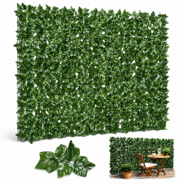 Gard viu artificial Pexor P046, 300 x 100 cm, 2000 frunze dese, protecție intimitate, rezistent UV, verde natural