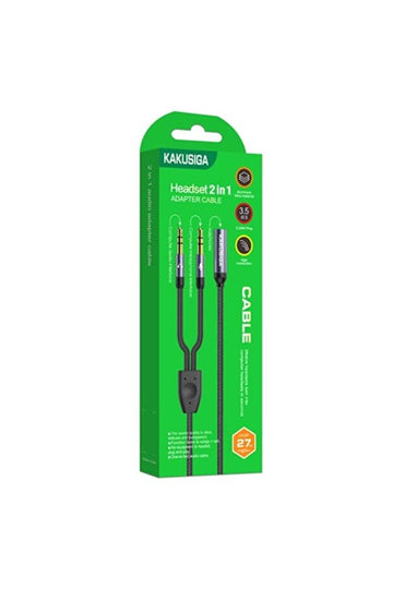 Cablu Kaku KSC-569, Audio Y Splitter, 2x Jack 3.5mm M la Jack 3.5mm F, 27cm - Negru