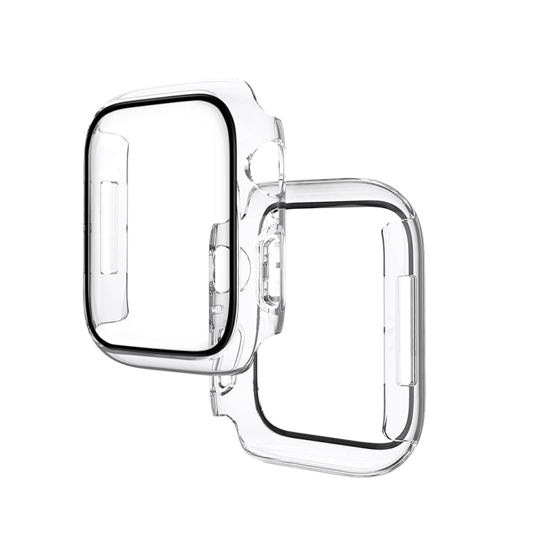 Folie Integrata Hoco WS4, Rama Protectie cu Folie Integrata, iWatch Series 7/8, PC, 45mm - Transparent