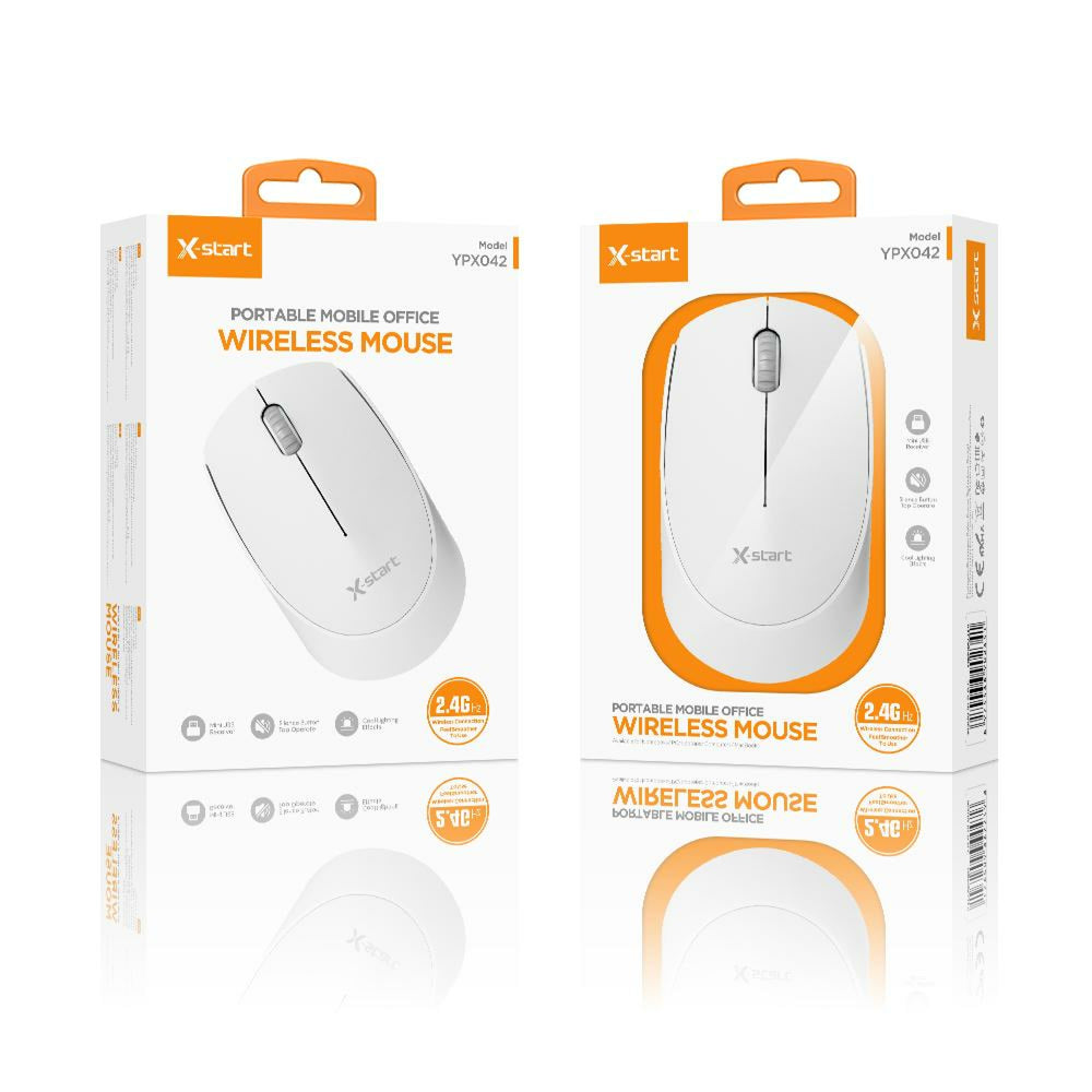 X-Start (YPX042) - Mouse-uri, 1.000 DPI, conexiune 2.4G, OneSignal, White