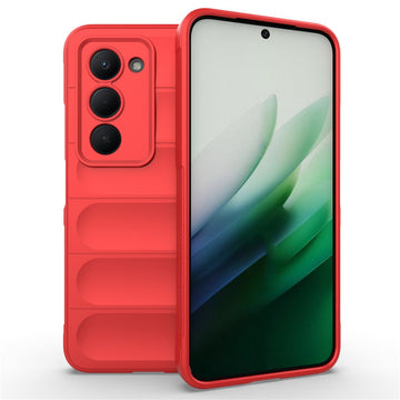 Husa Wave pentru Xiaomi Redmi Note 15 5G, Grip Microfiber, ShockProof - Rosu