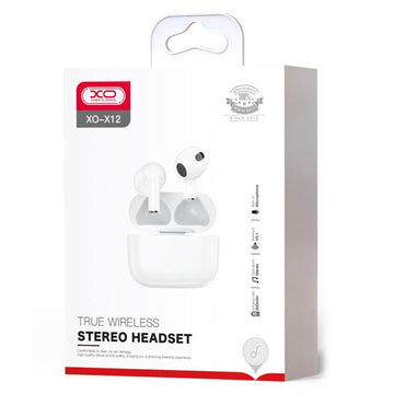 Casti Wireless XO X12, Ear Buds, BT 5.1, 200h StandBy, 200mAh, Mini - Alb