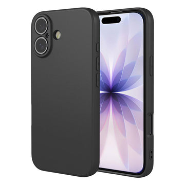 Husa Soft pentru iPhone 17, MicroFiber, TPU - Negru