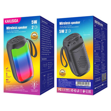 Boxa Portabila Kaku KSC-823, Wireless BT 5.0, 1.5W, 1200mAh, TF Card, Ambient Light - Negru