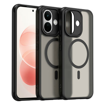 Husa MagFrost Pro pentru Xiaomi Redmi Note 17, Matte MagSafe, Frosted Frame - Negru