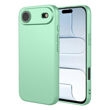 Husa Soft pentru iPhone 17 Air, MicroFiber, TPU - Turcoaz