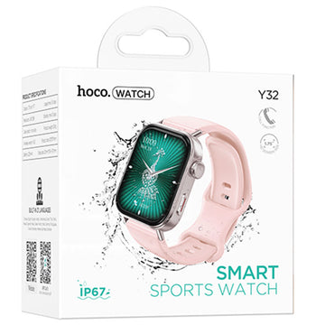 Ceas SmartWatch Hoco Y32, Sport, BT 5.0, Call Function, 225mAh - Roz