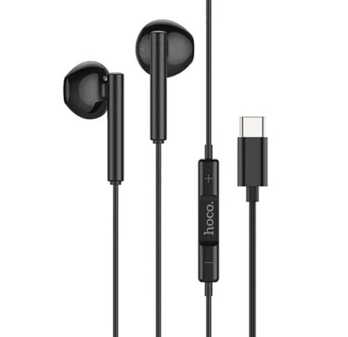 Casti Hoco M65, In Ear, USB-C, 1.2m, Driving - Negru