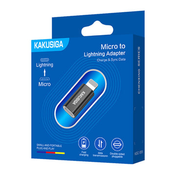 Adaptor OTG Transfer Kaku KSC-559, MicroUSB la Lightning - Negru