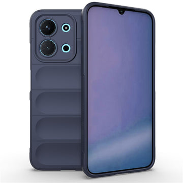 Husa Wave pentru Xiaomi Redmi 15C, Grip Anti-Shock, TPU - Bleumarin