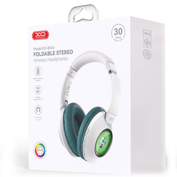 Casti Wireless XO BE43, On Ear, BT 5.3, 600mAh - Verde