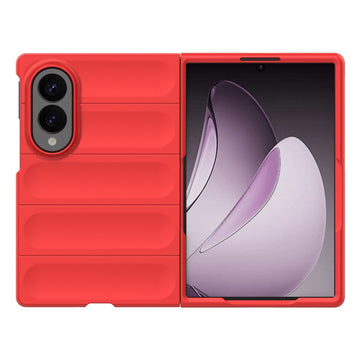 Husa Wave pentru Samsung Fold 8, Samsung Galaxy Fold 8, Grip Microfiber, ShockProof - Rosu