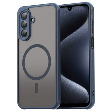 Husa MagFrost Pro pentru Samsung Galaxy A17, Matte MagSafe, Frosted - Rama bleumarin