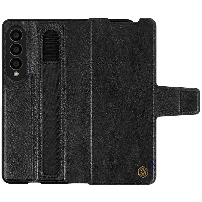 Husa Nillkin, pentru Samsung Z Fold 4, Aoge, PC Leather, Black