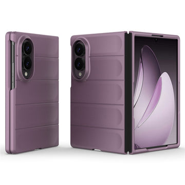 Husa Wave pentru Samsung Fold 8, Samsung Galaxy Fold 8, Grip Microfiber, ShockProof - Mov deschis