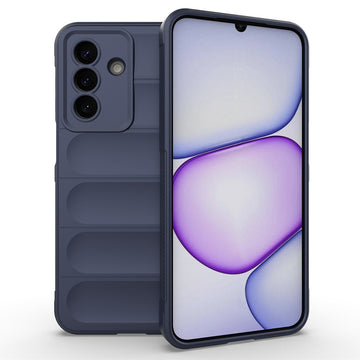 Husa Wave pentru Samsung Galaxy A37, Grip Microfiber, ShockProof - Bleumarin