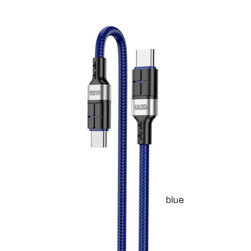 Cablu Date si Incarcare Kaku KSC-696, USB-C, PD60W, QC3.0, 1.2m - Albastru