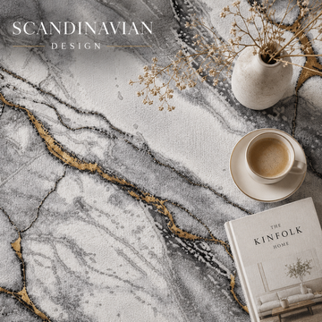 Covor Modern Carrara Livario White Gold
