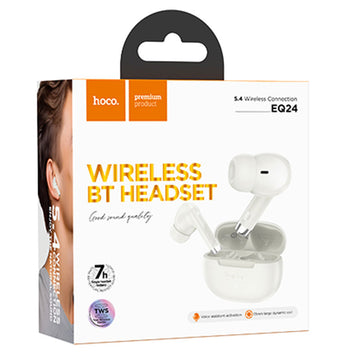 Casti Wireless Hoco EQ24, Ear Buds, BT 5.4, 40/320mAh - Monet / Auriu