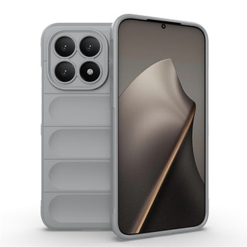 Husa Wave pentru Xiaomi 15T, Grip Anti-Shock, TPU - Smoke gri