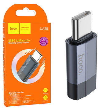 Adaptor OTG Transfer Hoco UA29, USB-C la Lightning, Smart Convert - Albastru