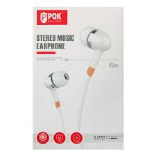 Casti cu Fir PQK P220, In Ear, Jack 3.5mm, 1.2m, Mic & Volume Key, HiFi - Alb