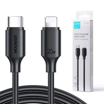 Cablu Date si Incarcare Joyroom S-CL020A9, USB-C la Lightning, PD20W, QC3.0, 1m - Negru