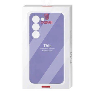 Husa X-Level Thin pentru Samsung A14, MicroFiber - Mov