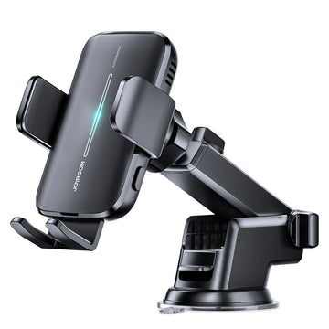 Suport Auto cu Incarcare Wireless Joyroom ZS245, Cleme Laterale, Montaj Bord, MultiAngle - Negru
