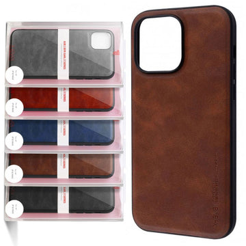 Husa X-Level Earl pentru iPhone, Xs Max, Piele Ecologica PC - Maro