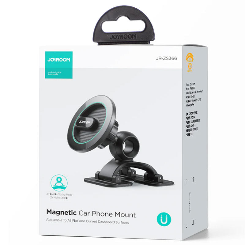 Suport Auto Joyroom JR-ZS366, Magnetic, Montaj Bord, MultiAngle, Curved Surface - Negru