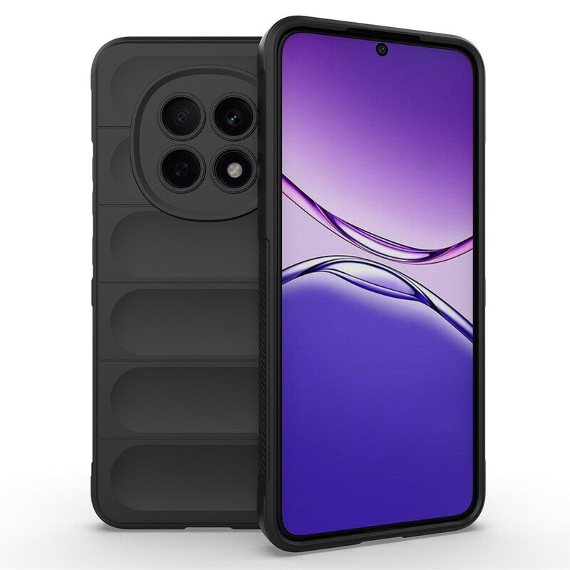 Husa Wave - Oppo A5 Pro 5G, Grip Microfiber, ShockProof, Night Black