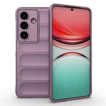 Husa Wave pentru Samsung Galaxy S26, Grip Microfiber, ShockProof - Mov deschis